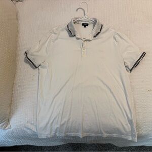 Express Multi Striped Cotton Polo Shirt Size XL